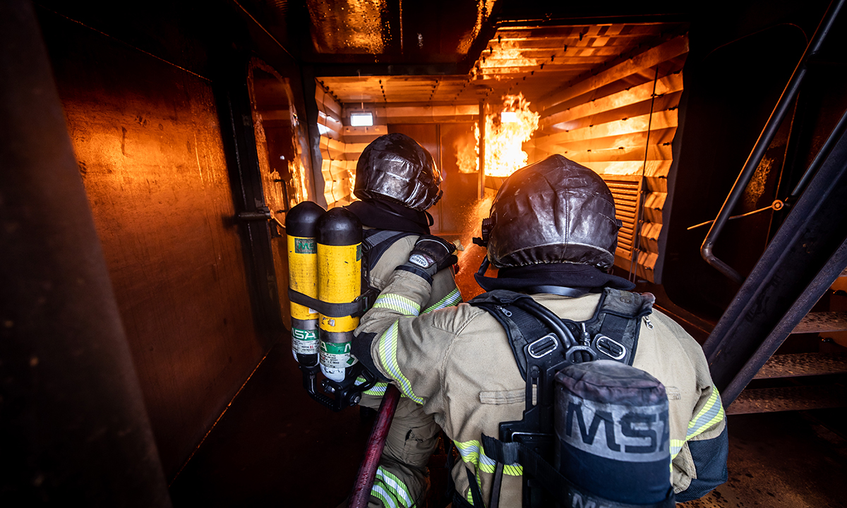 Brandbestrijding trainingsobjecten